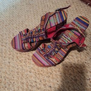 Sandal,  Blowfish, wedge